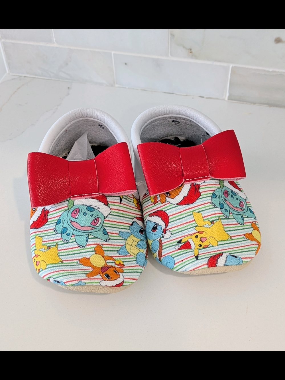 Pokemon Christmas Handmade Moccasins